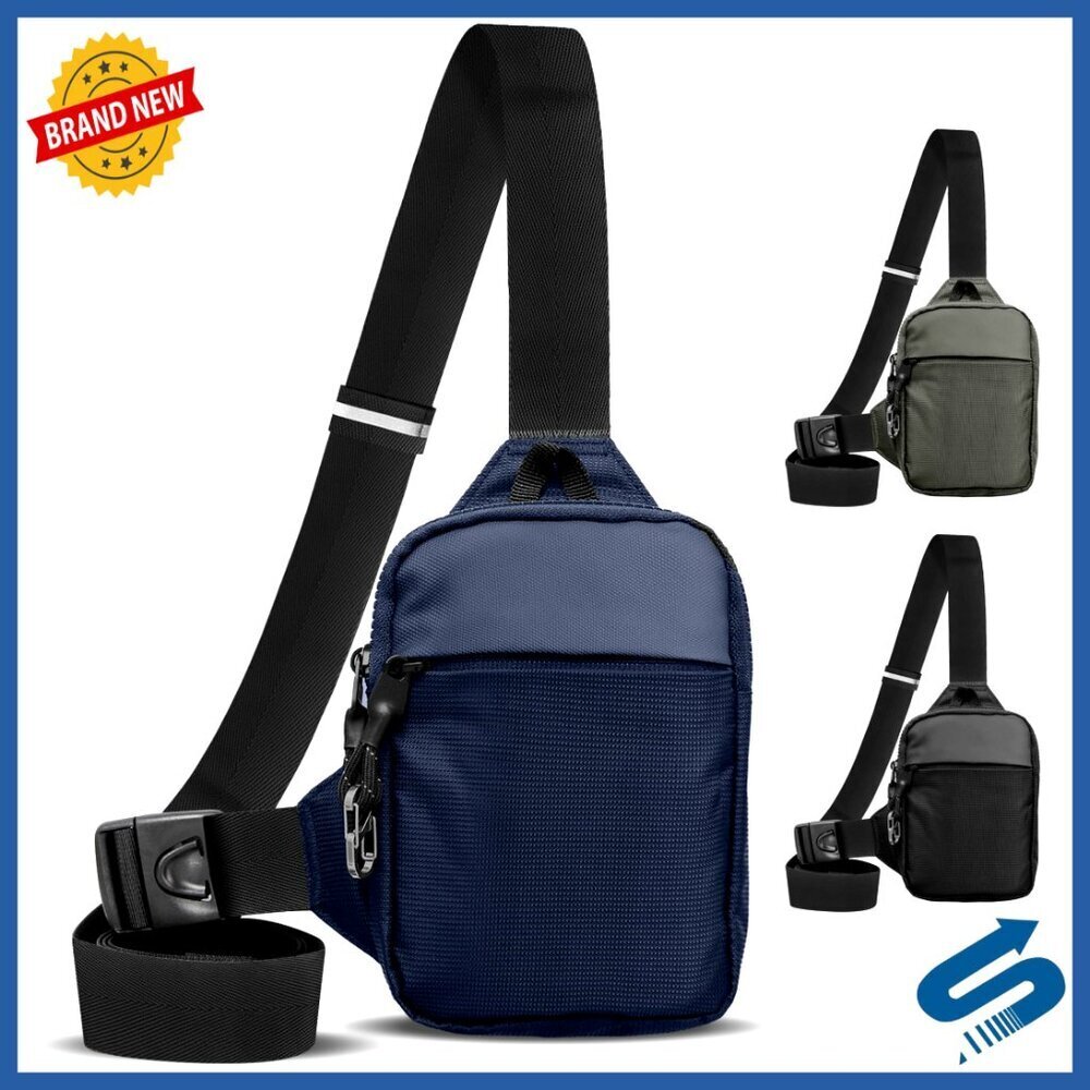 Travel Sling Bag Water Resistant Anti-Theft RFID Crossbody Multipocket Chest Bag